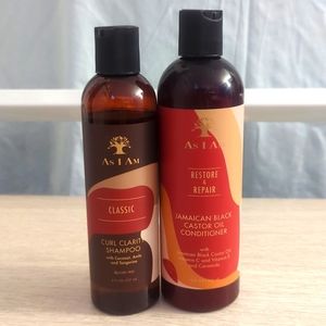 As I Am Shampoo & Conditioner